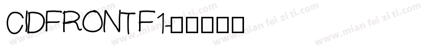 CIDFRONT F1字体转换